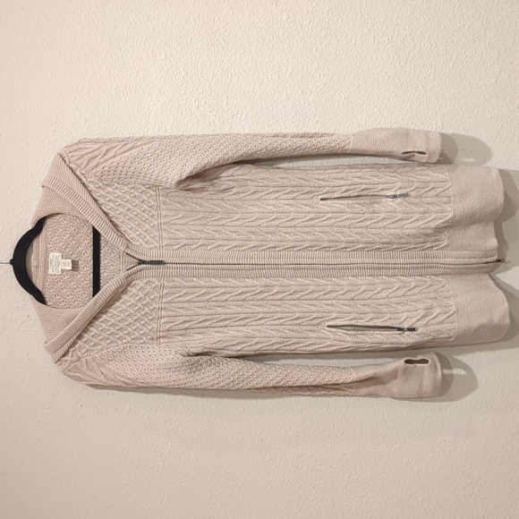 Telluride Clothing Company Sweaters - Telluride Clothing Co. 2 Way Zip Wool Blend Cardigan Hooded Sweater Size Medium